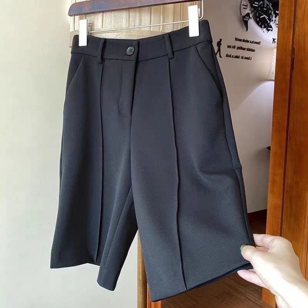 大码黑色女装夏季薄款西