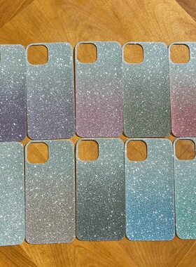 闪粉卡纸Nova12活力版适用11ultra华为9SE手机壳后背8pro渐变7i打底片6黑色10z