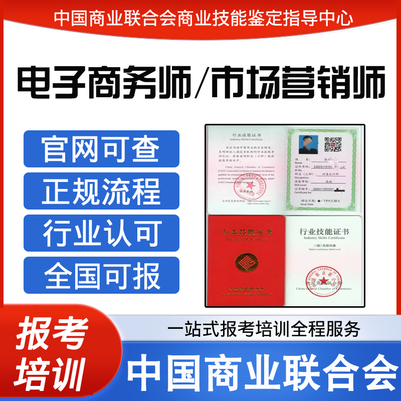 中国商业联合会市场营销师电子商