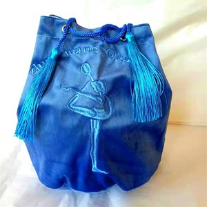 刺绣新款卓旺体操球手提收口包背式包体操球收纳袋金丝绒布材质袋
