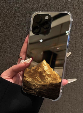 日照金山手机壳适用华为P70P50一加ACE3镜面Mate60pro招财荣耀300OPPOReno14女VIVOS20小米1412苹果17三星S25