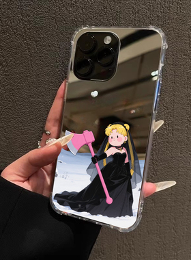 美少女手机壳适用iPhone16promax苹果17镜面OPPOReno14斧头MONEY三星S25华为P80荣耀90小米15pro高级一加ACE3