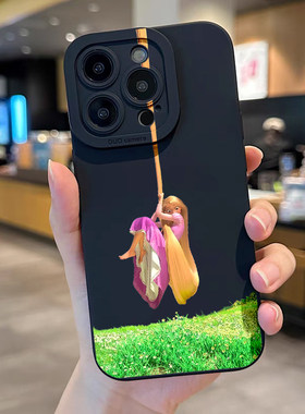 长发公主手机壳适用华为P8pro镜面荣耀400一加ACE3Mate60苹果17乐佩公主OPPOReno13镜子VIVOS20小米14三星S25