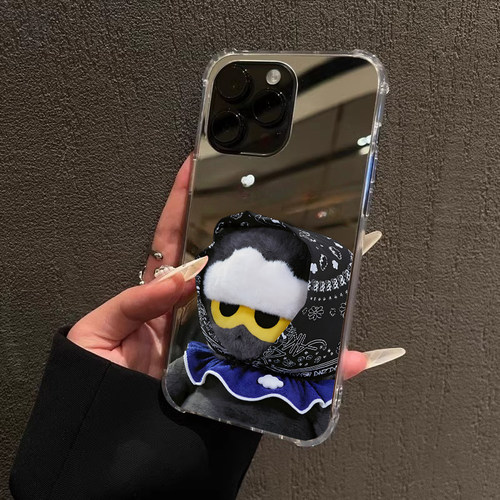 gd权志龙公仔zoa猫手机壳适用iPhone17pro max同款镜面苹果16pro可爱13OPPOReno14三星S25华为P80VIVO小米15