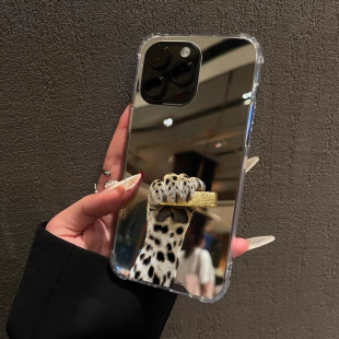 抱金砖手机壳适用iPhone16promax苹果17镜面OPPOReno14抓紧暴富三星S25金钱豹华为P80女荣耀90小米15一加ACE3