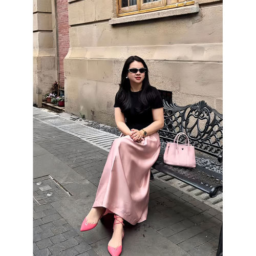 【惠姐私服】｛A4腰T恤｝短袖女修身显瘦百搭T恤 83666