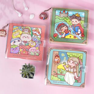 小麻薯手账本方格本活页笔记本 ins风少女心学生笔记随身手帐