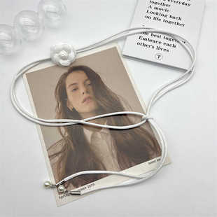 新款花朵皮绳细腰带女配连衣裙装饰皮带百搭柔软打结女款裙子腰绳