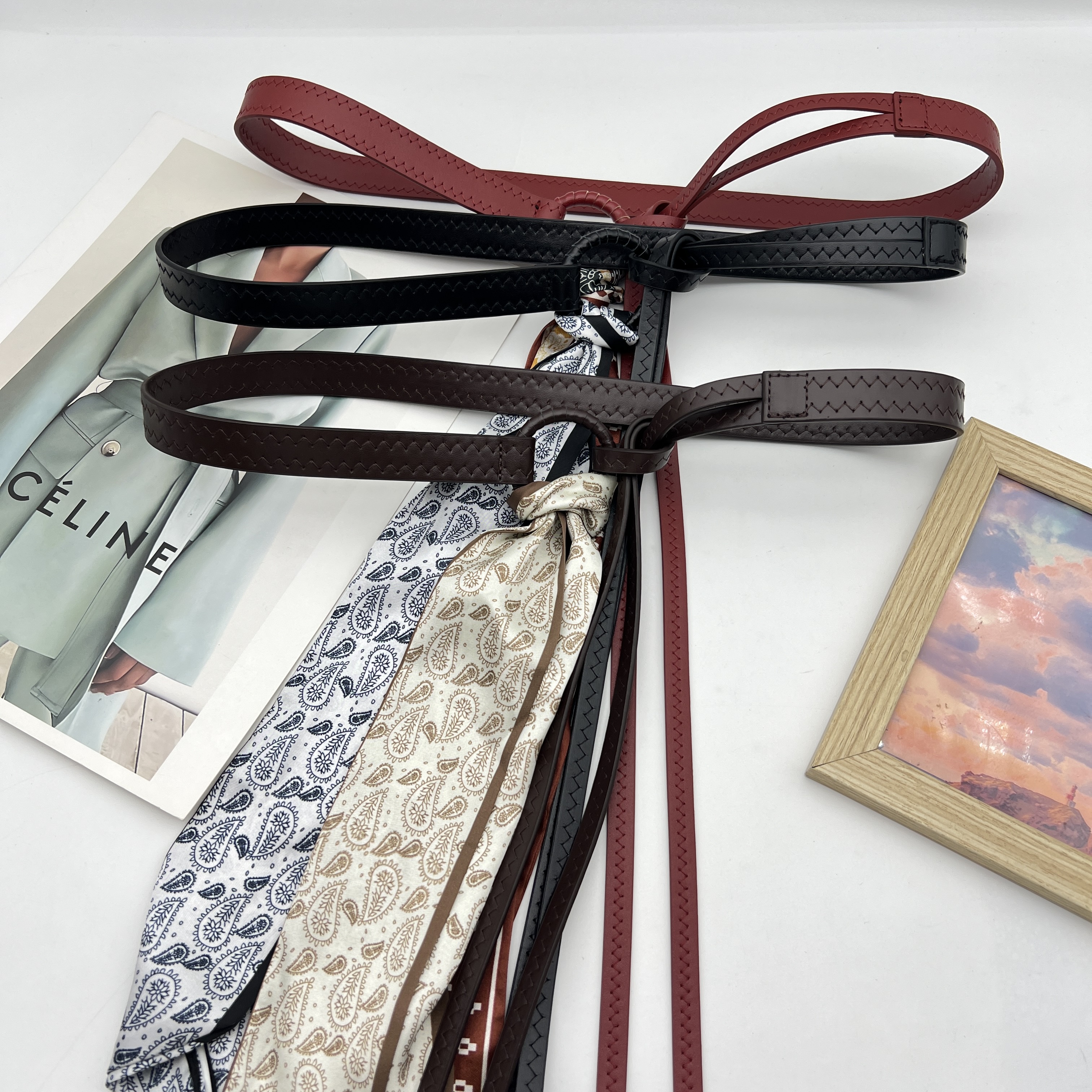 2025高级感波西米亚腰带丝巾腰链