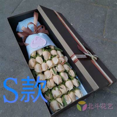 生日祝寿蓝玫瑰河北唐山花店送花路南区路北区古冶区同城鲜花速递