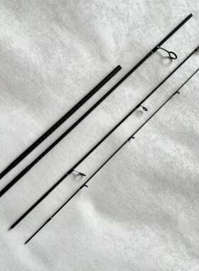 uL多节便携竿实心竿稍四节成品路亚竿素材中快调弹射竿白条马口杆