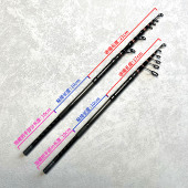 UL伸缩路亚竿便携竿碳素路滑鱼杆微物白条马口短节钛合金竿稍