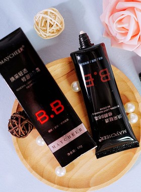 正品美茜儿焕采轻透修颜BB霜持久保湿遮瑕隔离粉底霜裸妆CC控油60