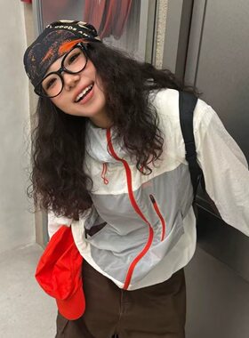 ZY727lc719连帽防晒衣风衣外套男女夏季新款轻薄休闲宽松防晒服