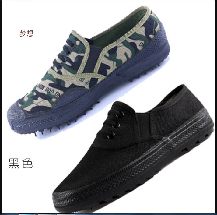 轻便一脚蹬懒人低帮透气劳动鞋