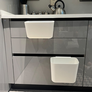 厨房壁挂垃圾桶卫生间厕所家用悬挂式 收纳桶挂墙垃圾筒卫生桶夹缝