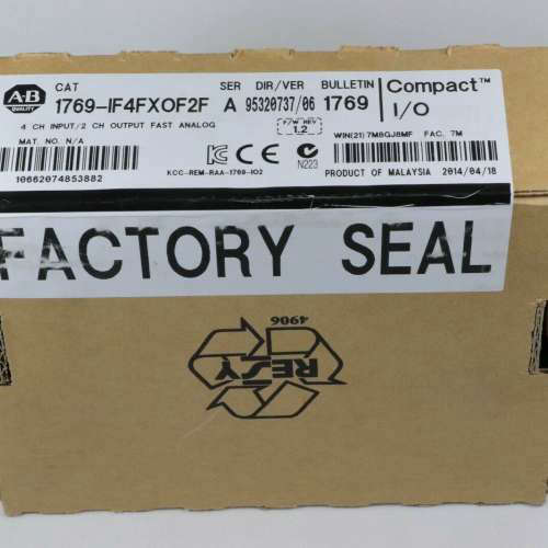 1769-IF4FXOF2F 1769-OW16 1769-OB8 1769-AENTR AB 全新原装