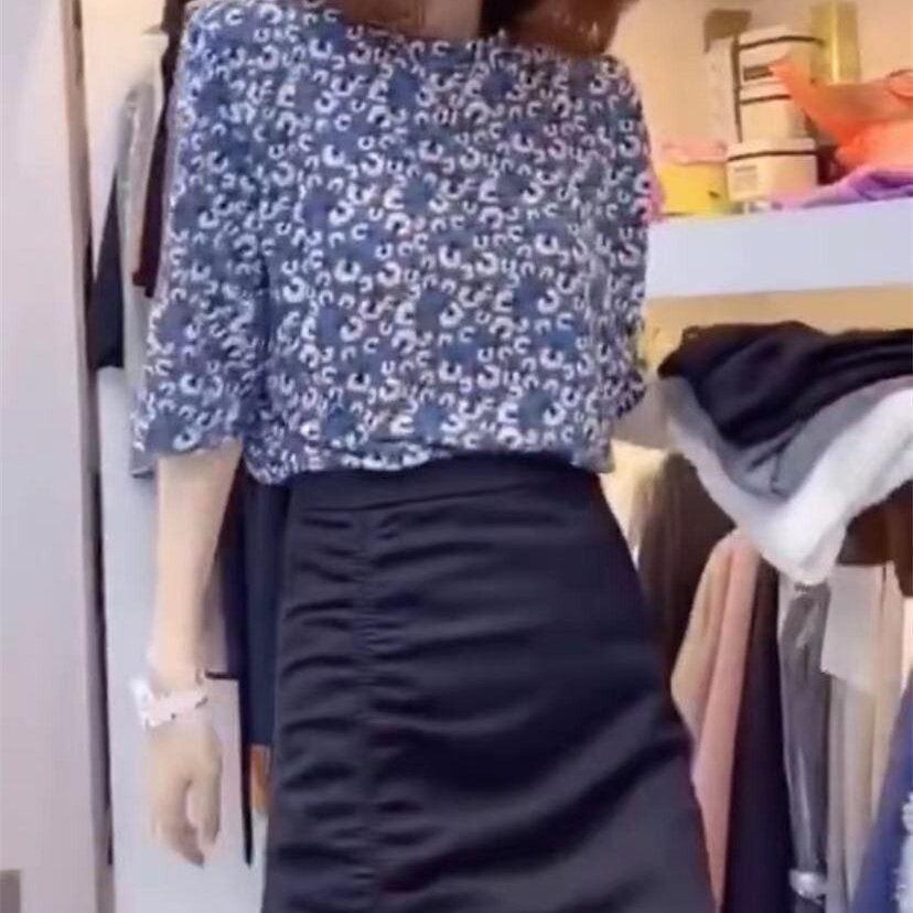 发9388大爱美依缘2026夏季新款韩版时尚打底花衫修身显瘦短袖女潮