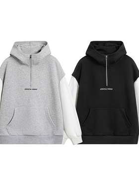 KXP 假两件刺绣320克卫衣 Y501（立体平铺）