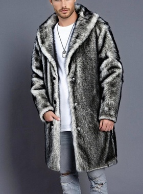 25627西欧长款貂绒风衣棉衣夹克TK希音TM神款挑人卖