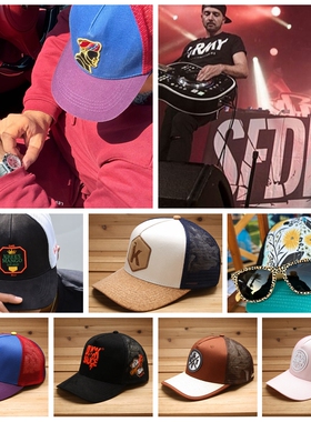 4月ins欧美citywalk高顶硬顶弯檐卡车网帽TRUCKER CAPS孤品棒球帽