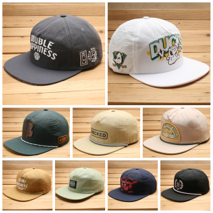 cam港风citywalk吸汗带复古平檐软顶帽棒球帽轻量街头潮人板仔hat