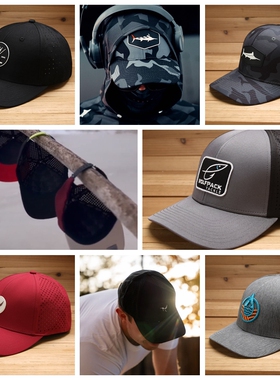 5月欧美小众海钓golf激光打孔硬顶圆顶款棒球帽网帽baseball cap