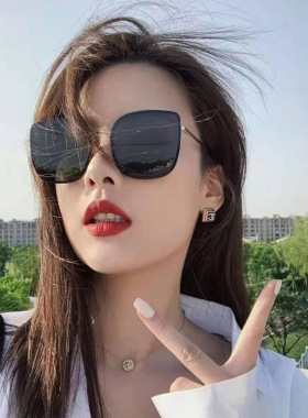 大框太阳镜ins高级感韩版时尚潮街拍旅游抖音网红GM墨镜防紫外线.