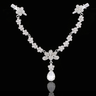 新款公主女童额头链皇冠发饰新娘结婚额链皇冠套装发饰