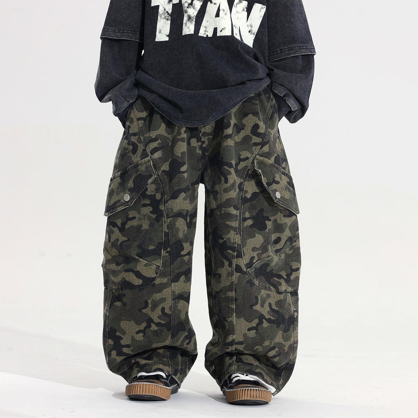 儿童迷彩工装休闲长裤