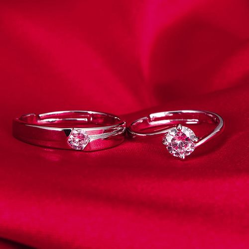 结婚对戒现场仿真活口调节