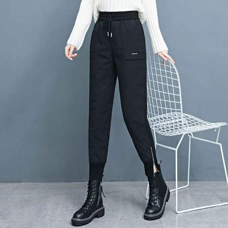 束脚加厚羽绒高腰显瘦