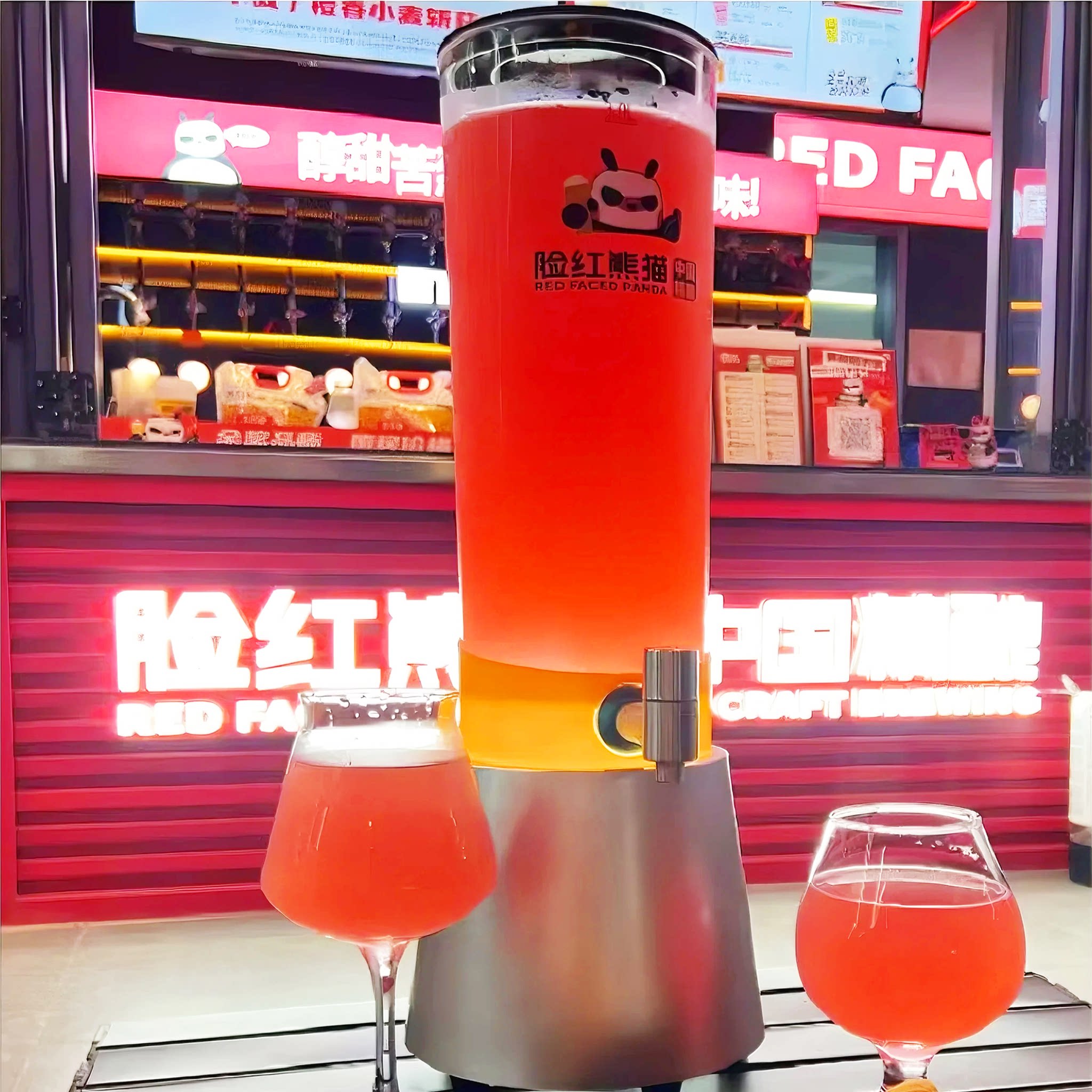 幻师3L酒炮饮料桶带龙头酒吧专用网红发光可乐桶容器啤酒桶果汁桶