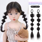 儿童假发辫子女泡泡麻花辫小辫子仿真发编发灯笼辫双马尾拳击发型