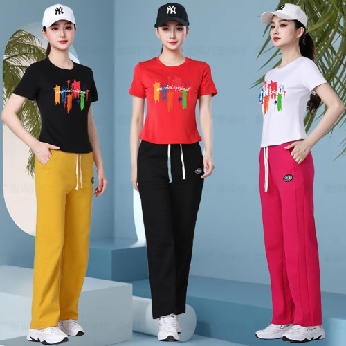 时尚百搭团体服广场舞运动套装