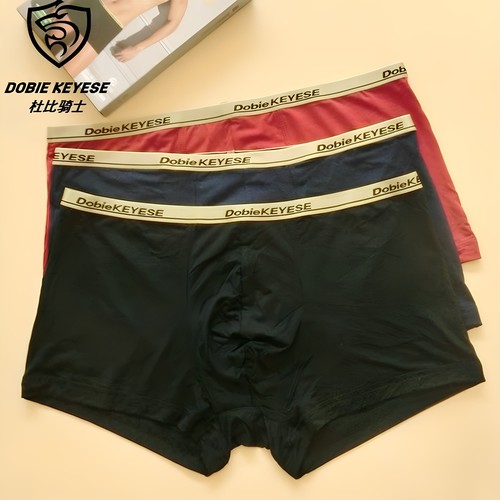 杜比骑士纯色约抑菌窄边男内裤头