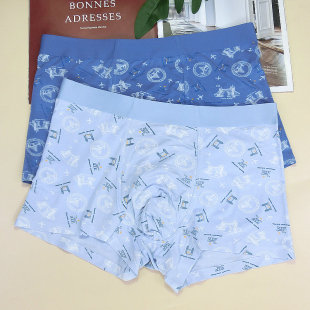 抗菌裆再生纤维无痕透气平角裤 30元 中腰四角内裤 杜比骑士男士 包邮