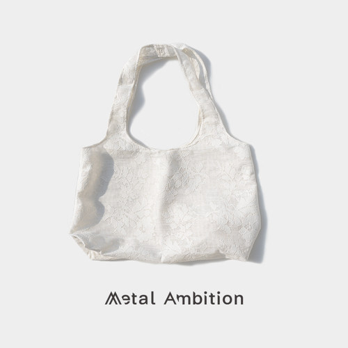 MetalAmbition蕾丝单肩托特包