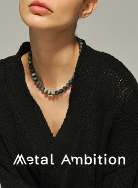 玛瑙纯银串珠女轻奢高级感项链