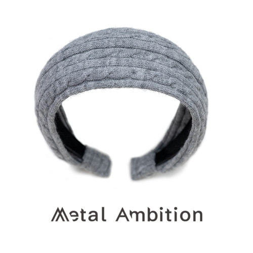 韩版针织麻花发箍高颅顶显脸小