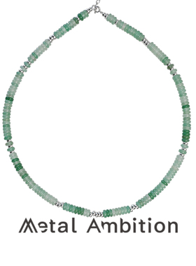 纯银天然石串珠女高级感项链