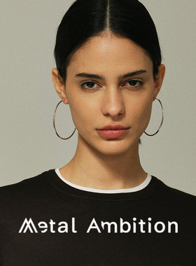 纯银耳圈女法式复古简约百搭大素圈耳环小众设计高级感耳饰气质