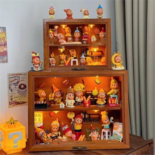 盲盒展示架适用手办玛特展示盒子透明亚克力收纳盒星星人手办柜盒