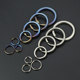 纯钛钥匙圈环钛合金圆环扁圈EDC快挂扣配件钥匙扣环小圈锁匙扣环