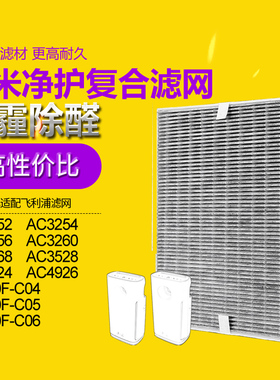 适配飞利浦空气净化器滤芯FY3137滤网AC3252/AC3254/3256/AC3260