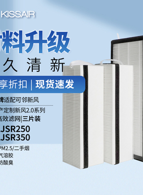 适配万科地产定制新风2.0系列滤芯CN-KJSR250/CN-KJSR350过滤网