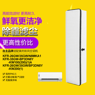 适配美的新风空调滤网FC-35-K2/K1/COLMOM挂机滤芯