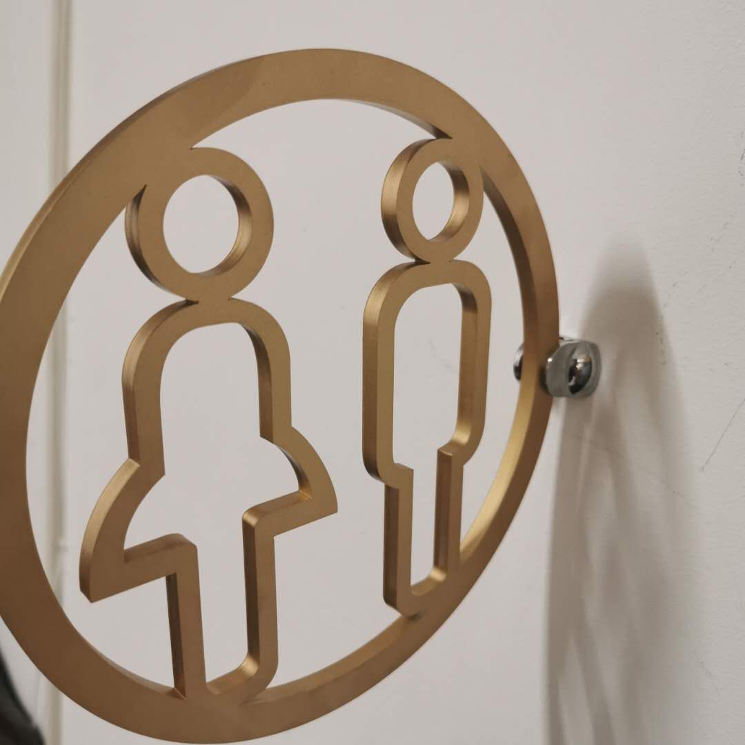 侧立卫生间指示牌立体提示牌