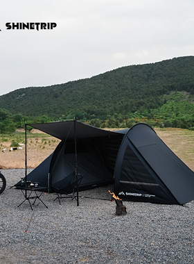 山趣摩旅帐篷户外野营露营过夜双人单人帐篷防风防雨庇护所隧道帐