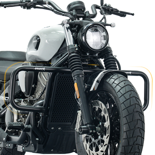 适配奔达黑旗950护杠摩托车边包改装保险杠防摔杠防摔架